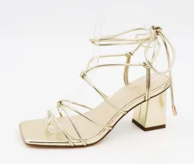 Knotted Strappy Ankle Wrap Sandals