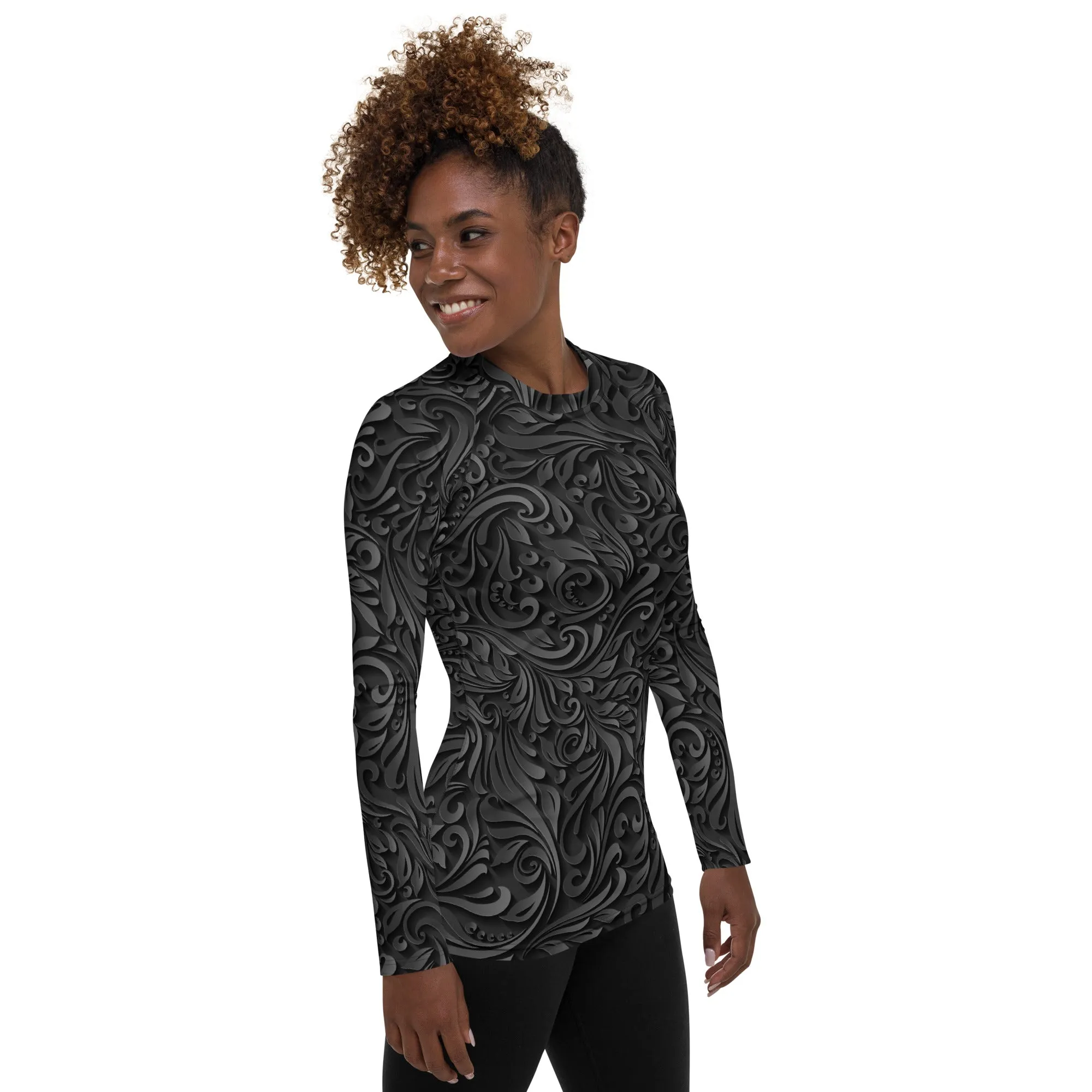 3D Art Deco Rash Guard