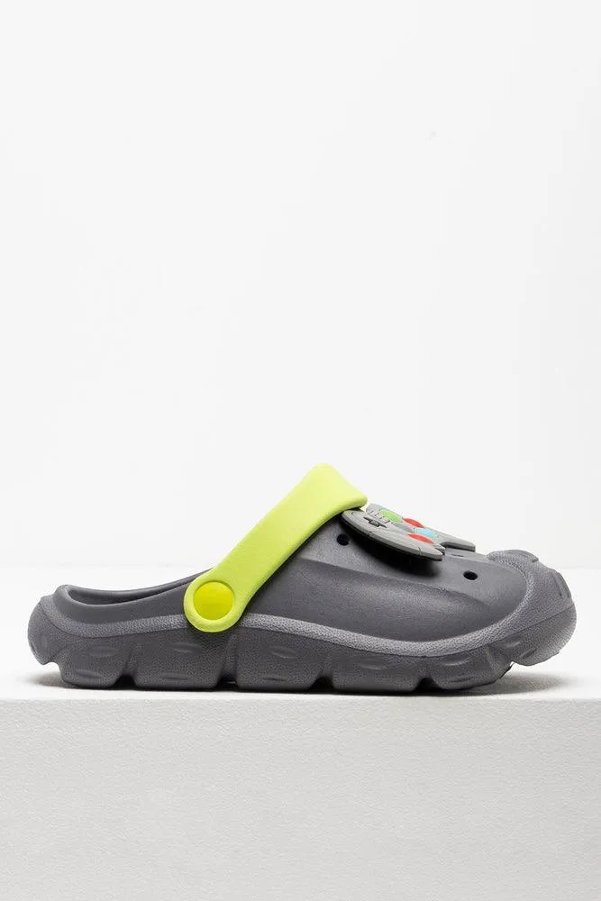 3D Jibbetz Clog Grey