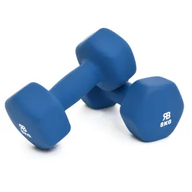 8KG PAIR NEOPRENE HEX DUMBELL SET