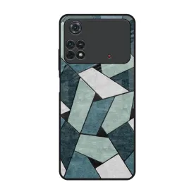 Abstact Tiles Glass Case for Poco M4 Pro