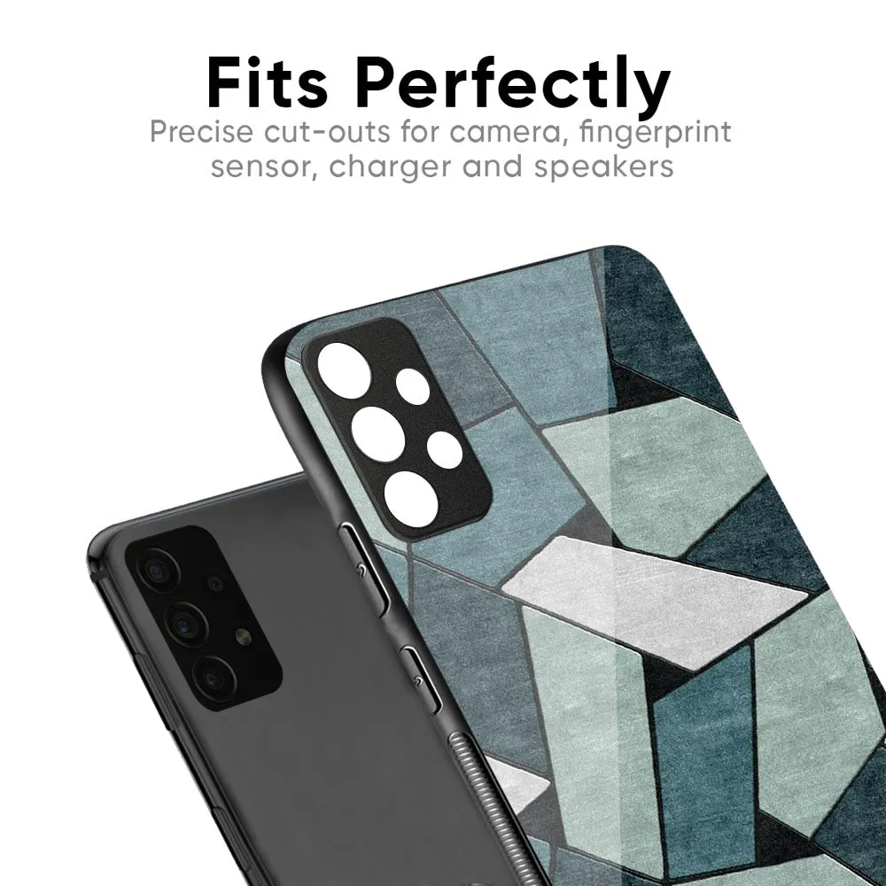 Abstact Tiles Glass Case for Poco M4 Pro