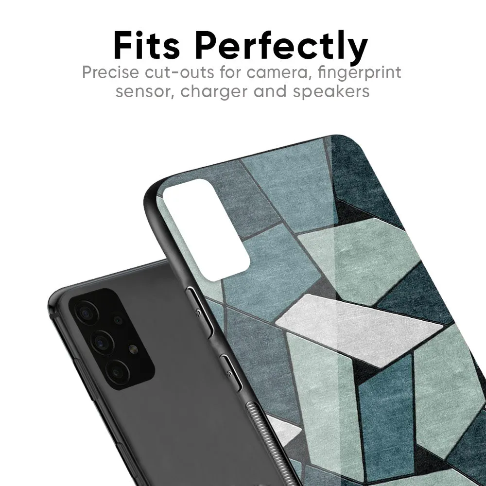 Abstact Tiles Glass Case for Realme 8 5G