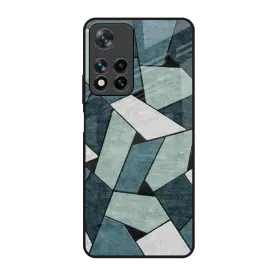 Abstact Tiles Glass Case for Redmi Note 11 Pro 5G