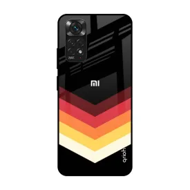 Abstract Arrow Pattern Glass Case For Redmi Note 11