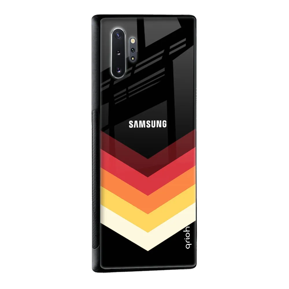 Abstract Arrow Pattern Glass Case For Samsung Galaxy A52s