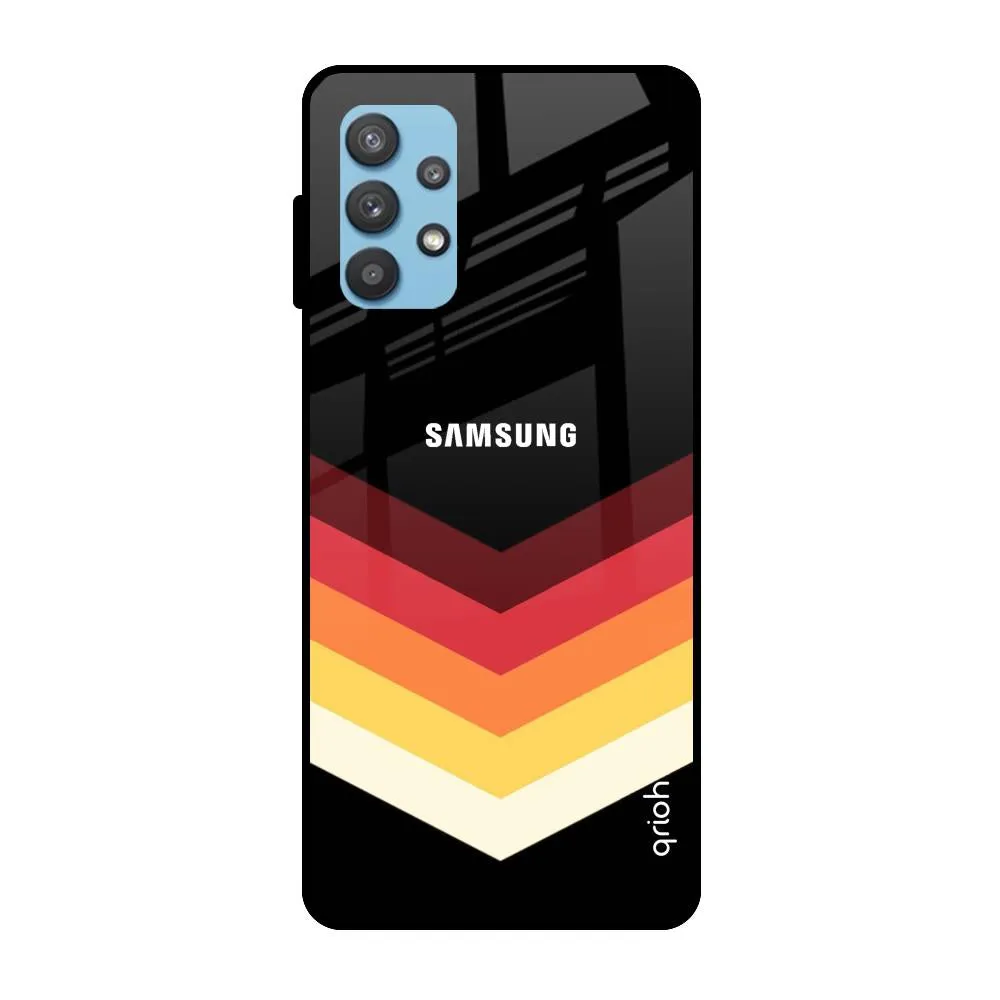 Abstract Arrow Pattern Glass Case For Samsung Galaxy A52s