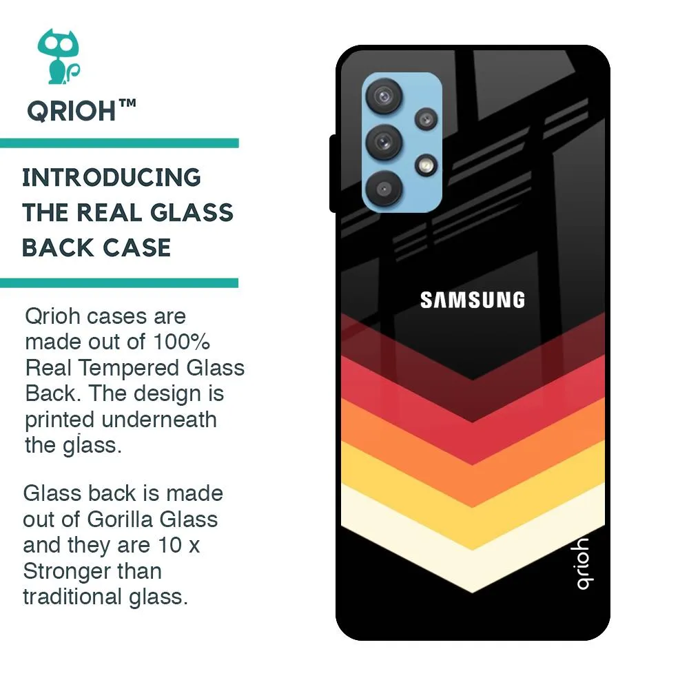 Abstract Arrow Pattern Glass Case For Samsung Galaxy A52s