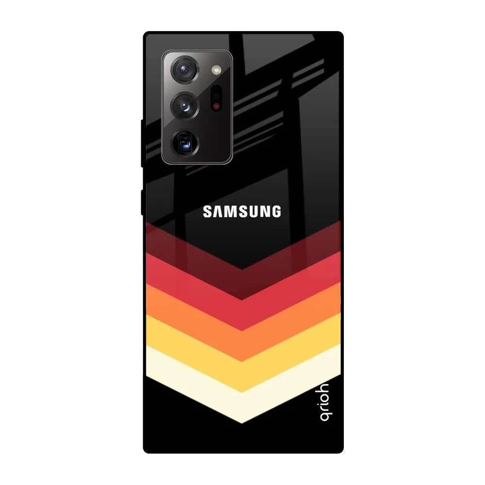 Abstract Arrow Pattern Glass Case For Samsung Galaxy Note 20 Ultra