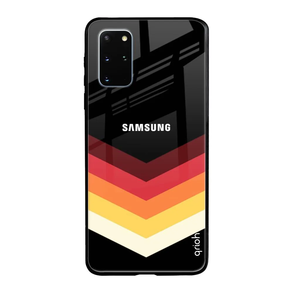 Abstract Arrow Pattern Glass Case For Samsung Galaxy S20 Plus