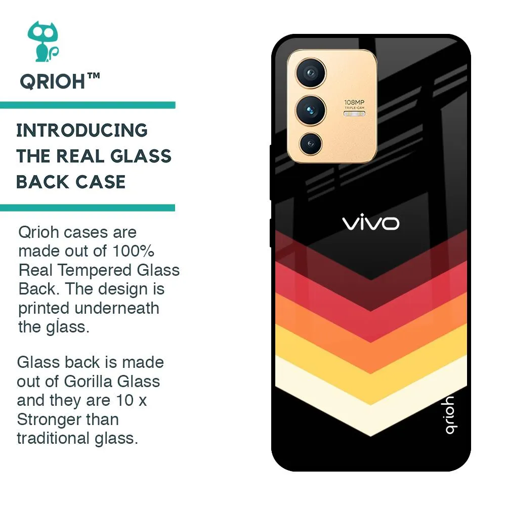 Abstract Arrow Pattern Glass Case For Vivo V23 5G