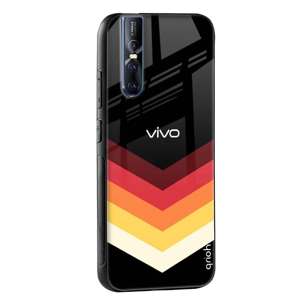 Abstract Arrow Pattern Glass Case For Vivo V23 5G