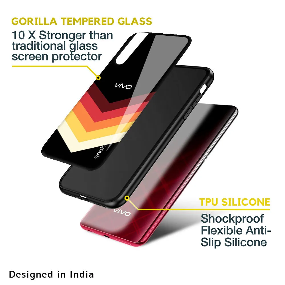 Abstract Arrow Pattern Glass Case For Vivo Z1 Pro