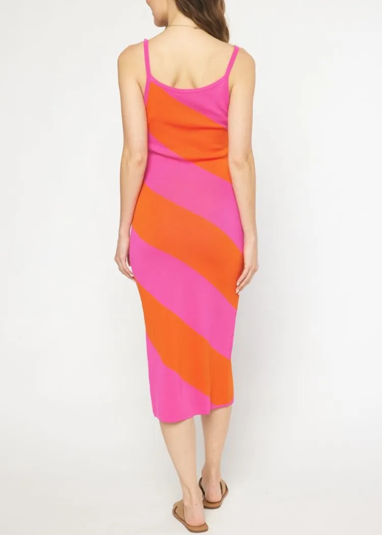 Ada Colorblock Midi Dress ***FINAL SALE***