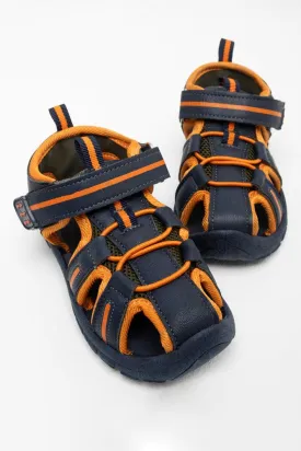 Adventure Sandal Navy & Orange