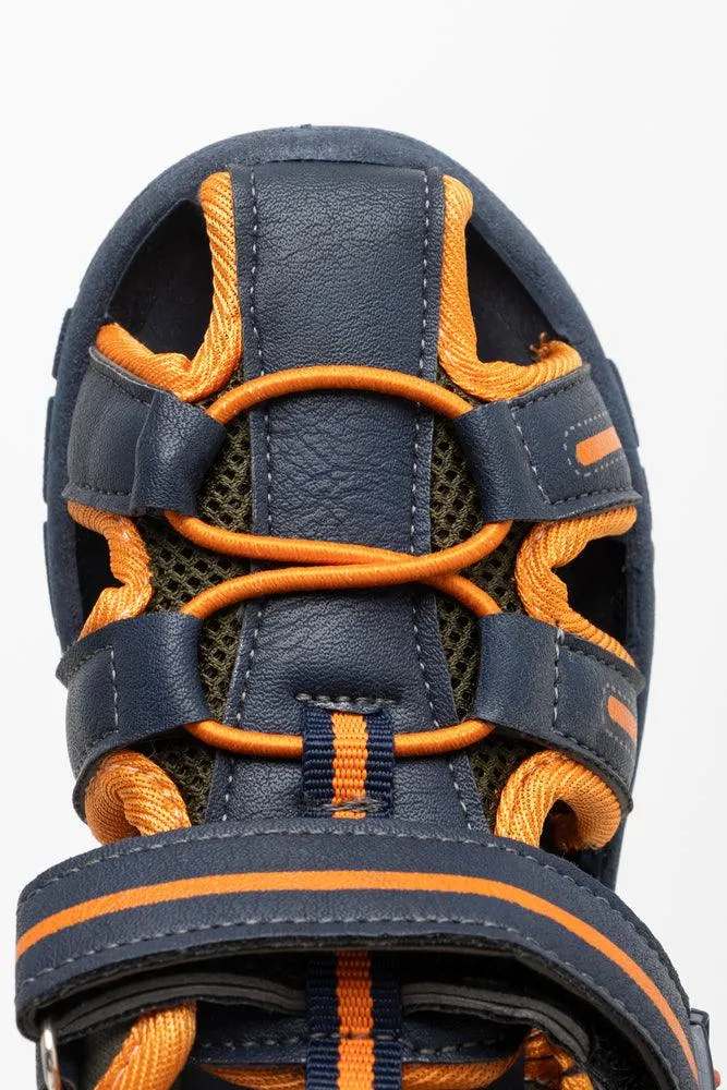 Adventure Sandal Navy & Orange