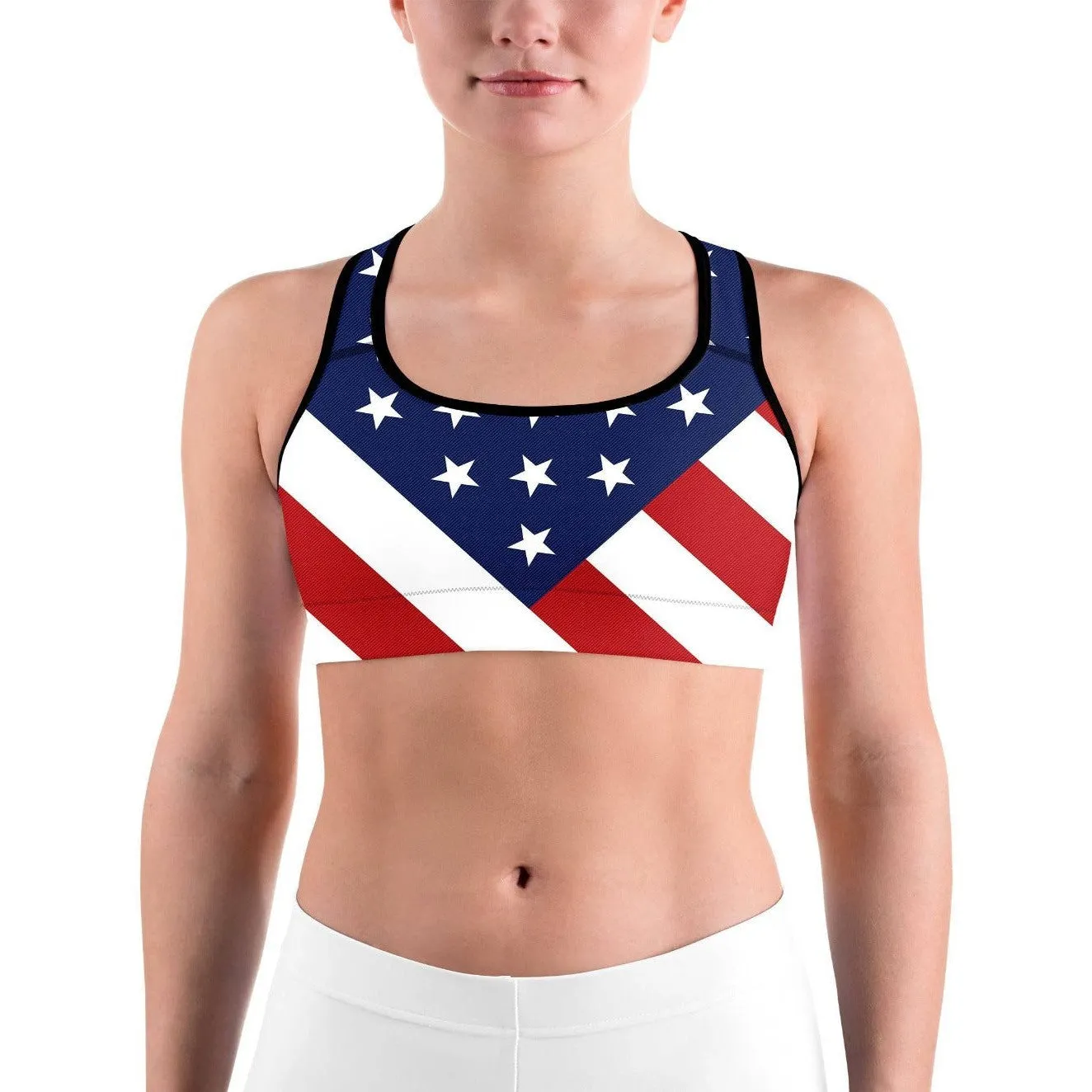 American Flag Sports Bra