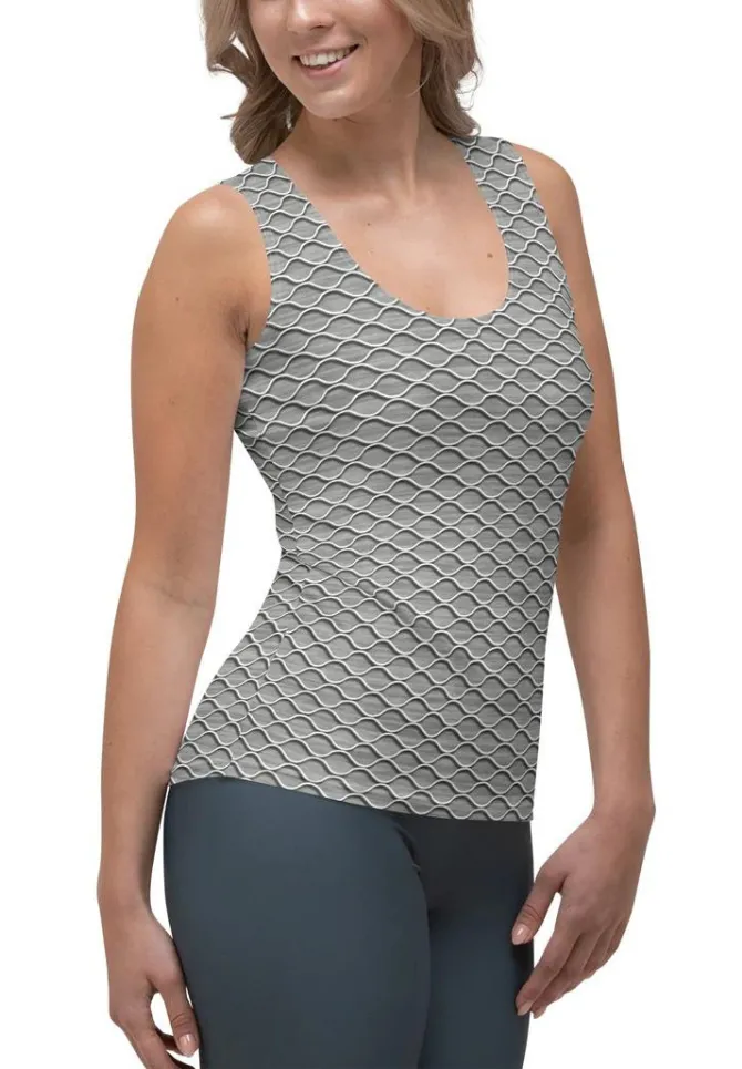 Anti Cellulite Pattern Tank Top