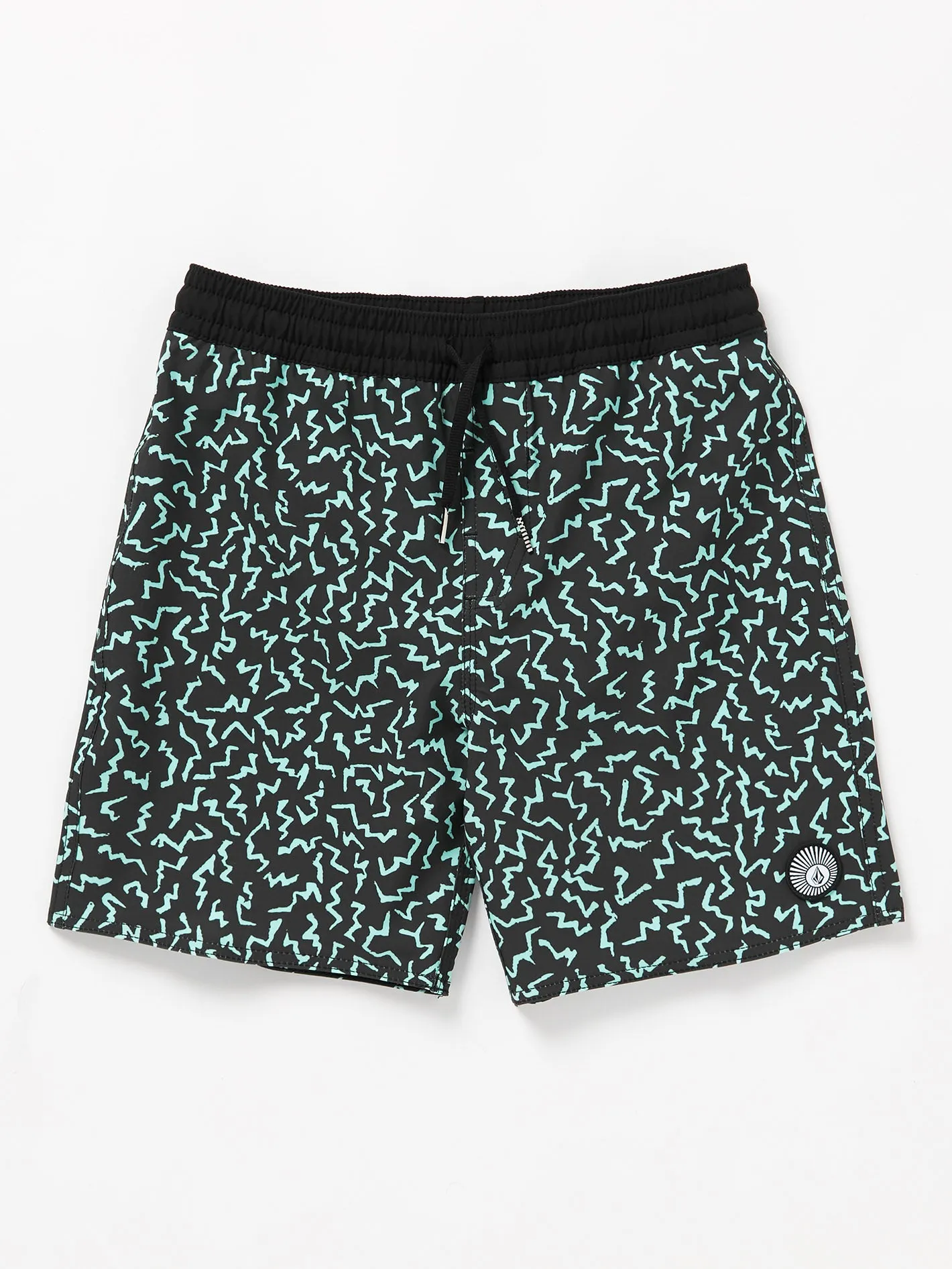 Asphalt Beach Trunk 15" Boardshort - BLACK - (KIDS)