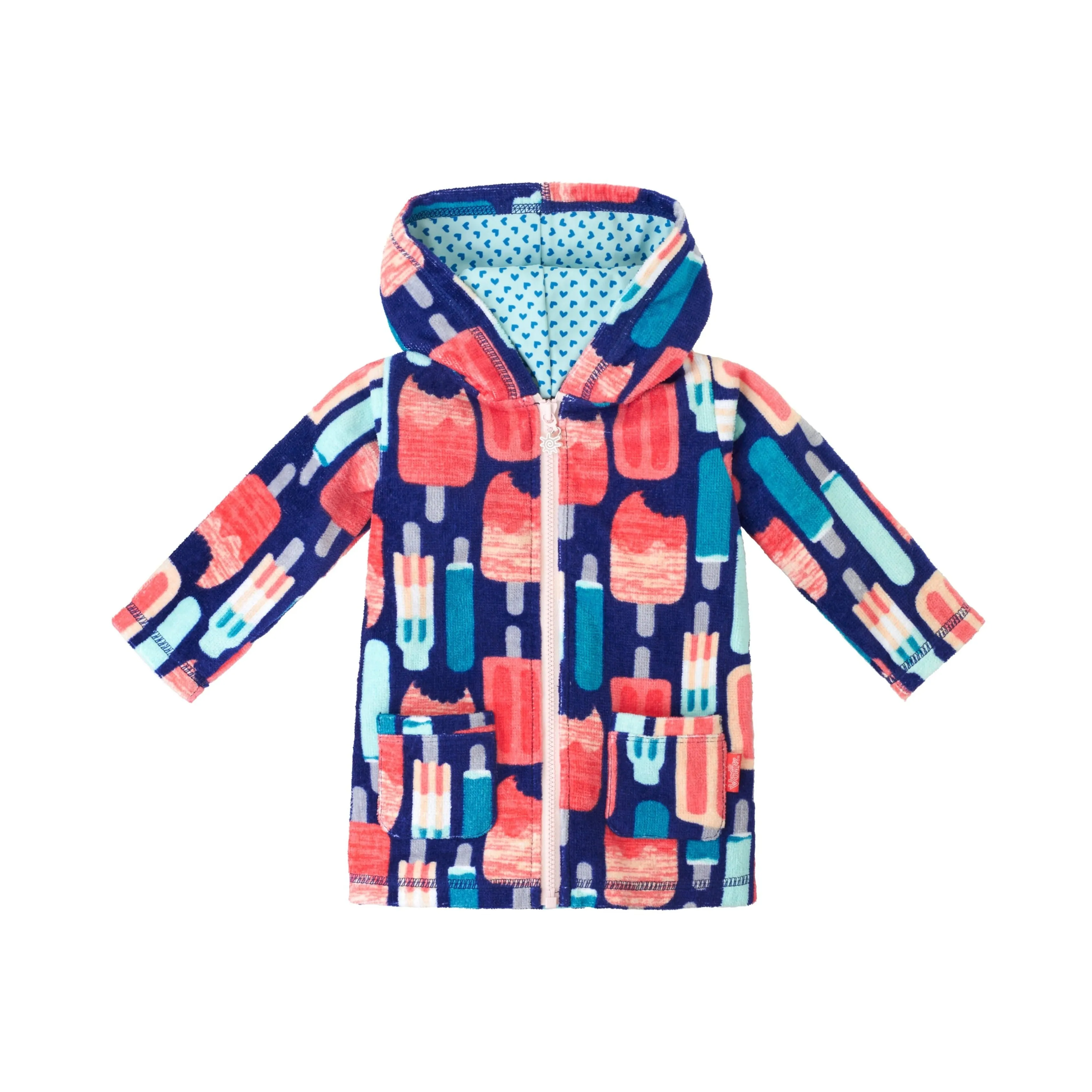 Baby Girl's Hooded Terry Beach Cover-Up