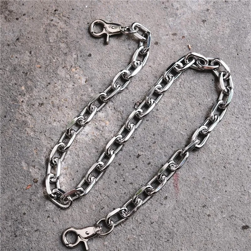 Badass Silver Mens Wallet CHain Pants Chain Silver jeans chain jean chain Biker Wallet Chain For Men