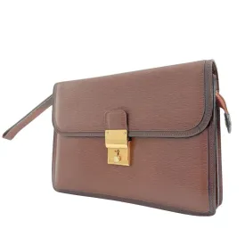 Bally Business Bag Brown Leather Mens