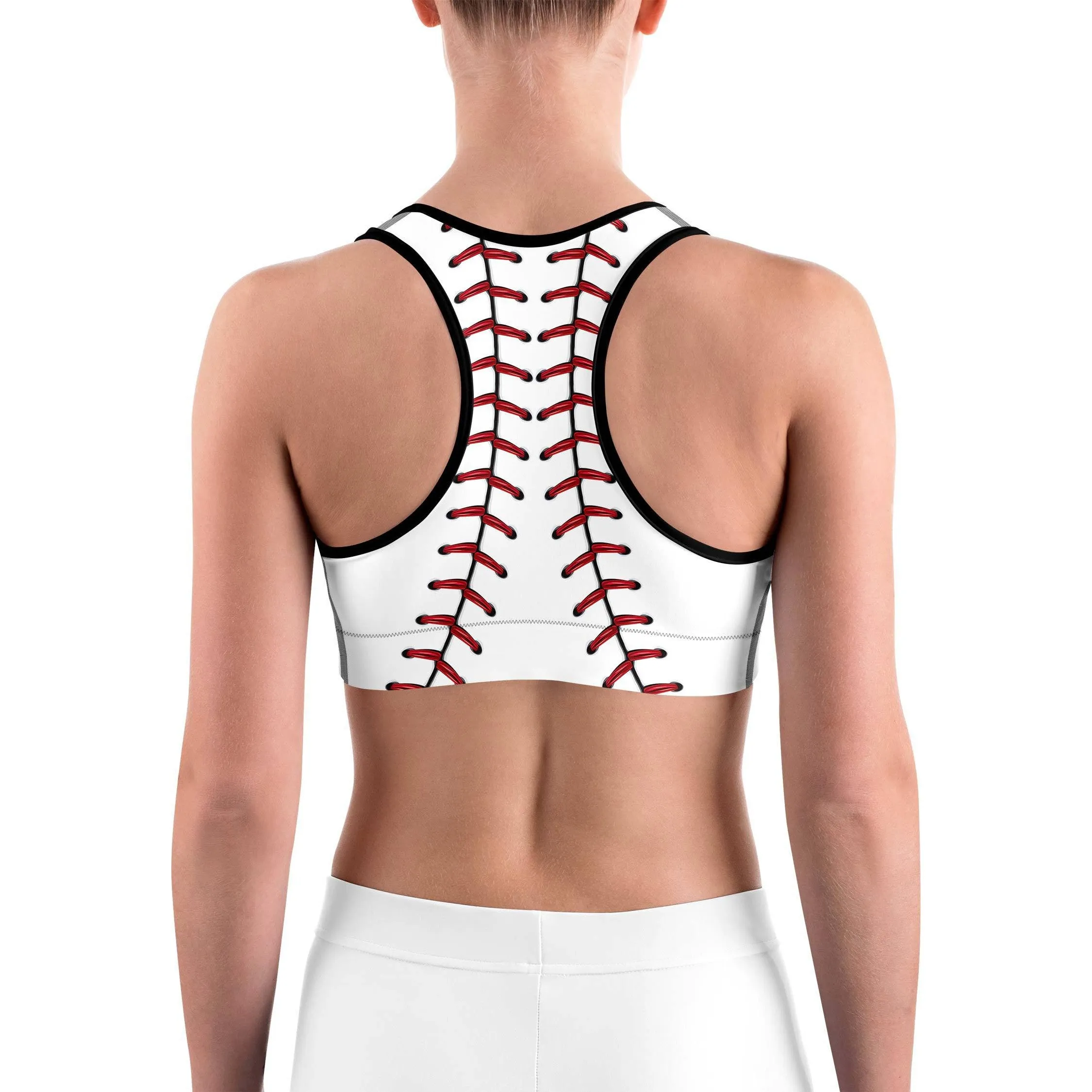 Baseball Stitches Sports bra