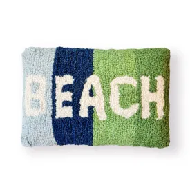 Beach Seaside Hooked Pillow