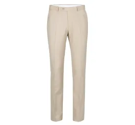 Beige Flat Front Pants