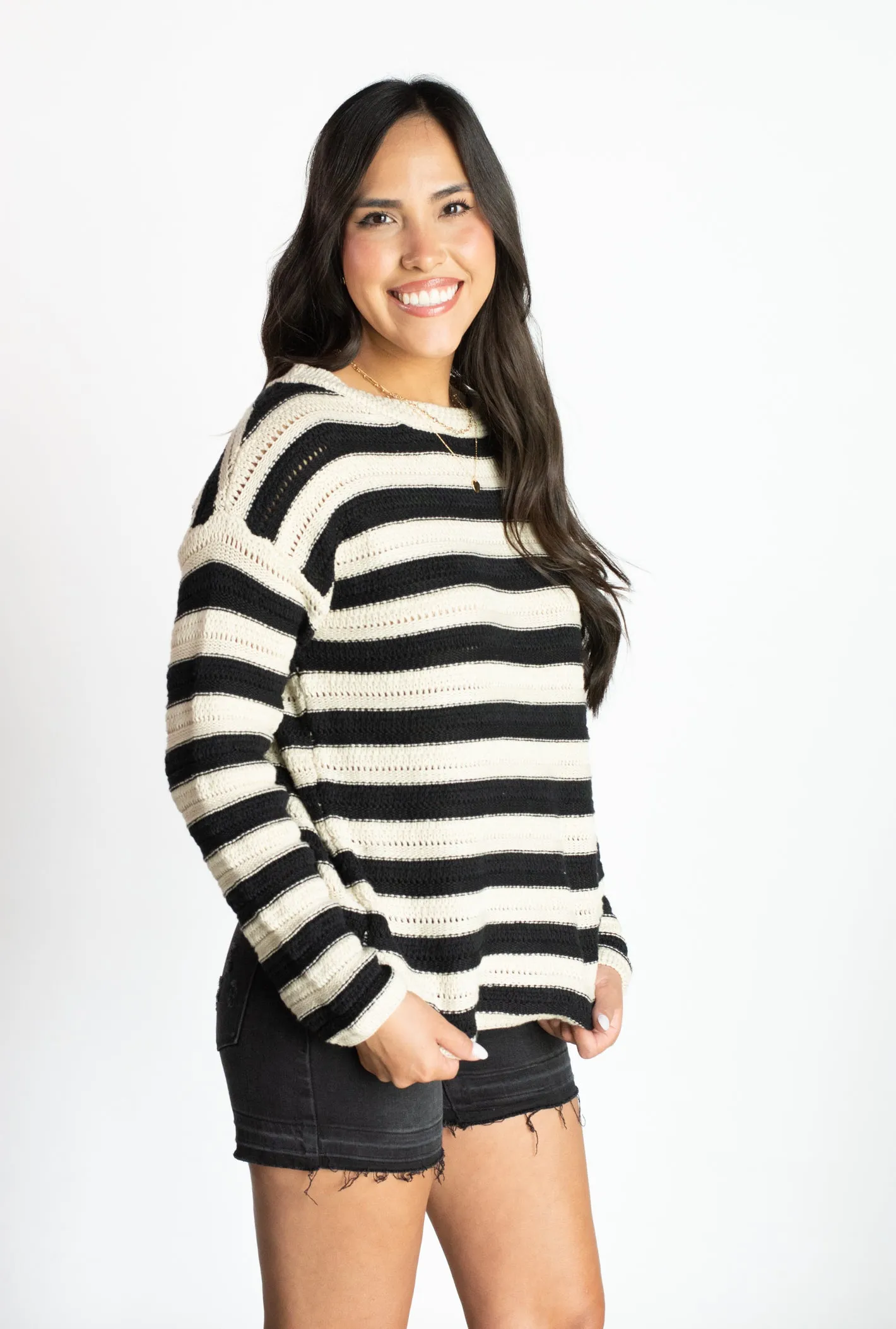 Belong Together Striped Sweater