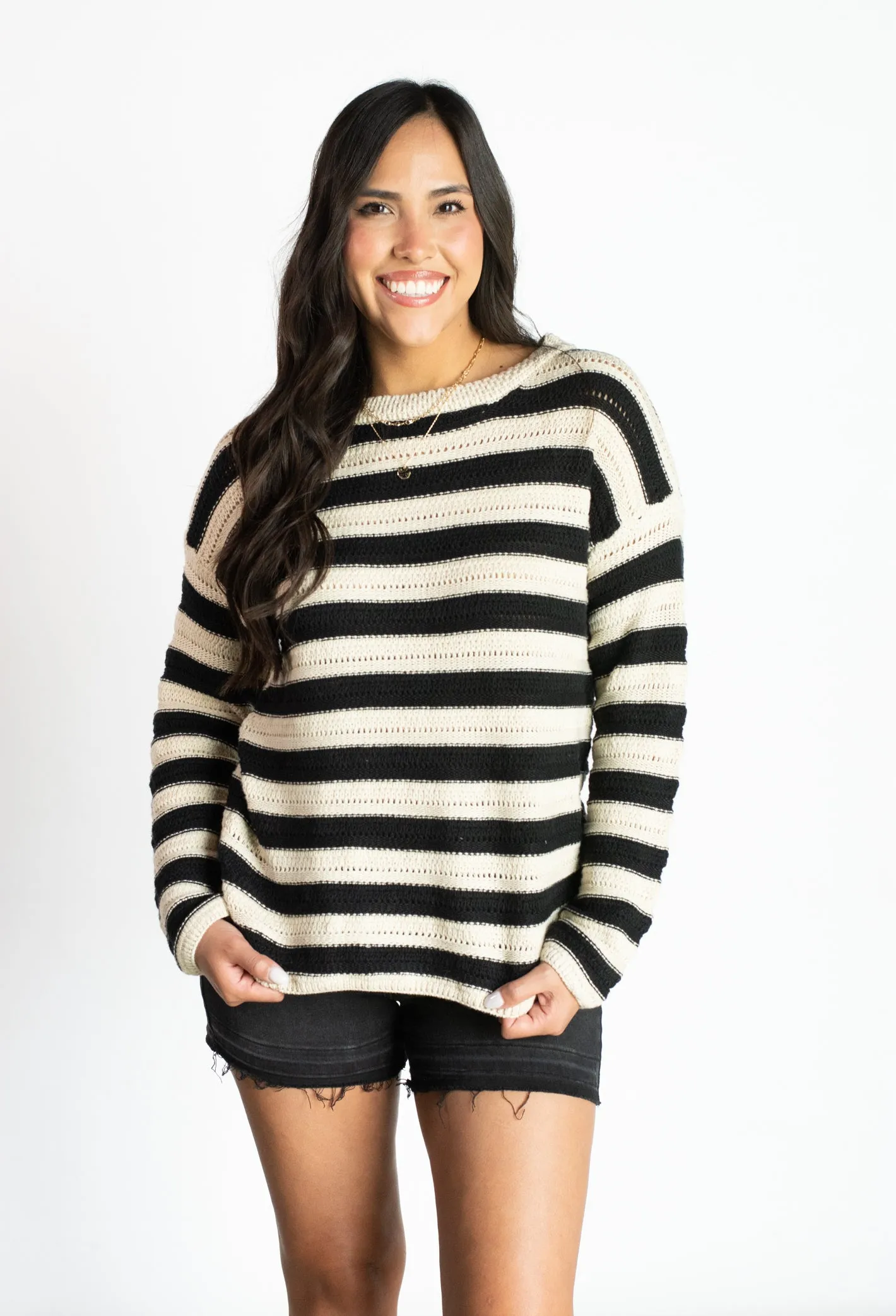 Belong Together Striped Sweater