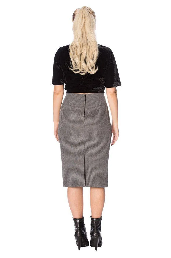 Betty Tie Front Pencil Skirt