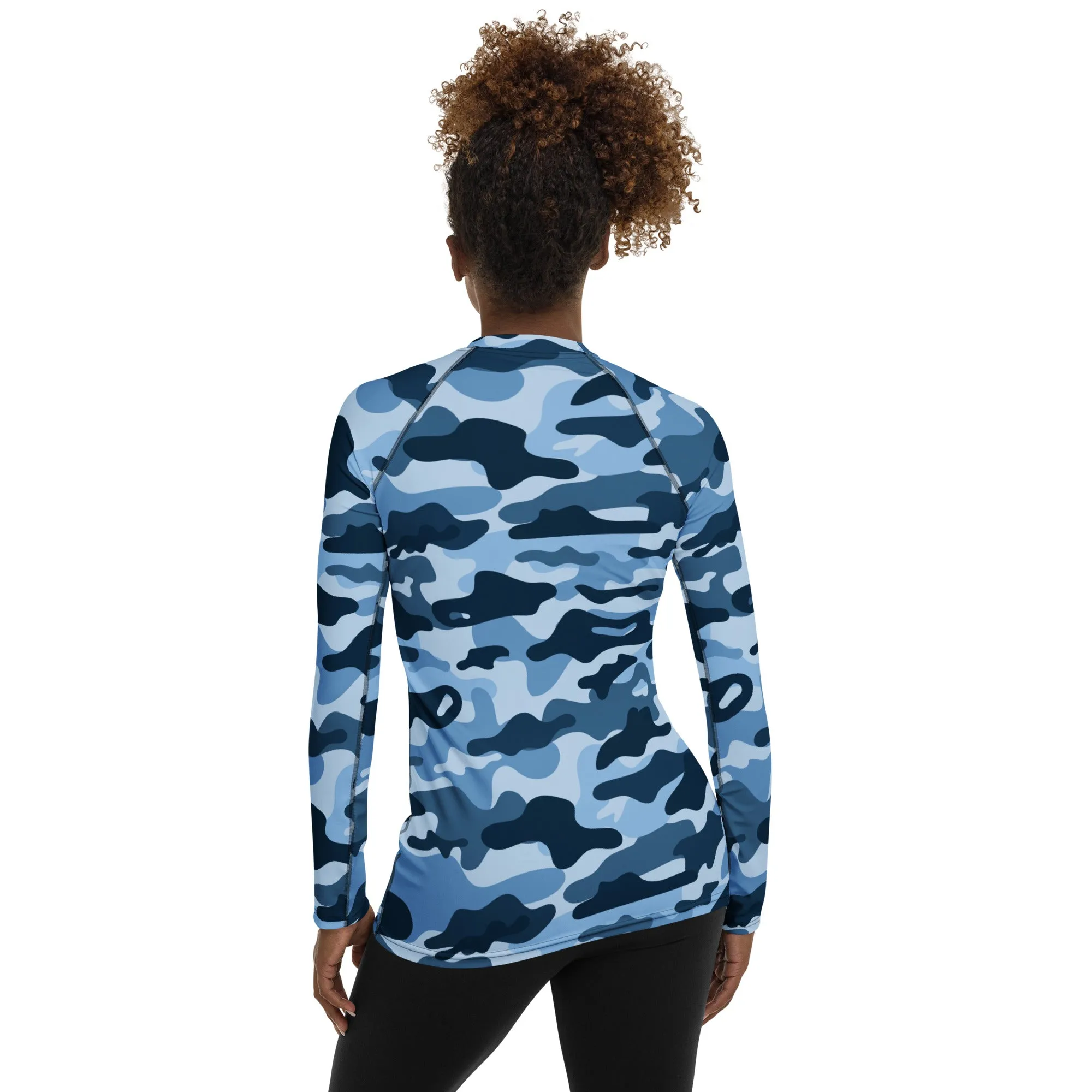 Blue Camo Rash Guard