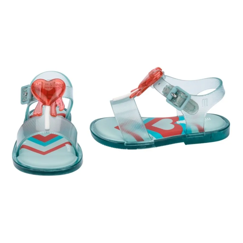 Blue Heart Jelly Sandals