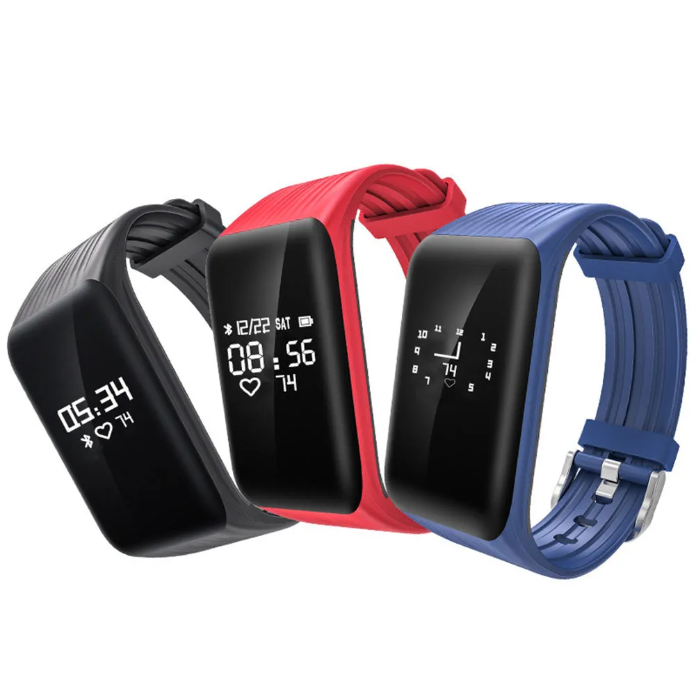 Bluetooth Smart Sport Fitness Calorie Step Heart Rate Sleep Tracker Bracelet