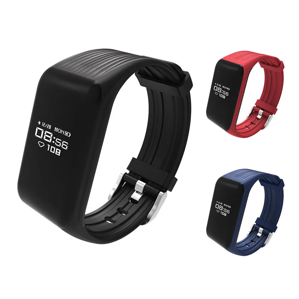 Bluetooth Smart Sport Fitness Calorie Step Heart Rate Sleep Tracker Bracelet