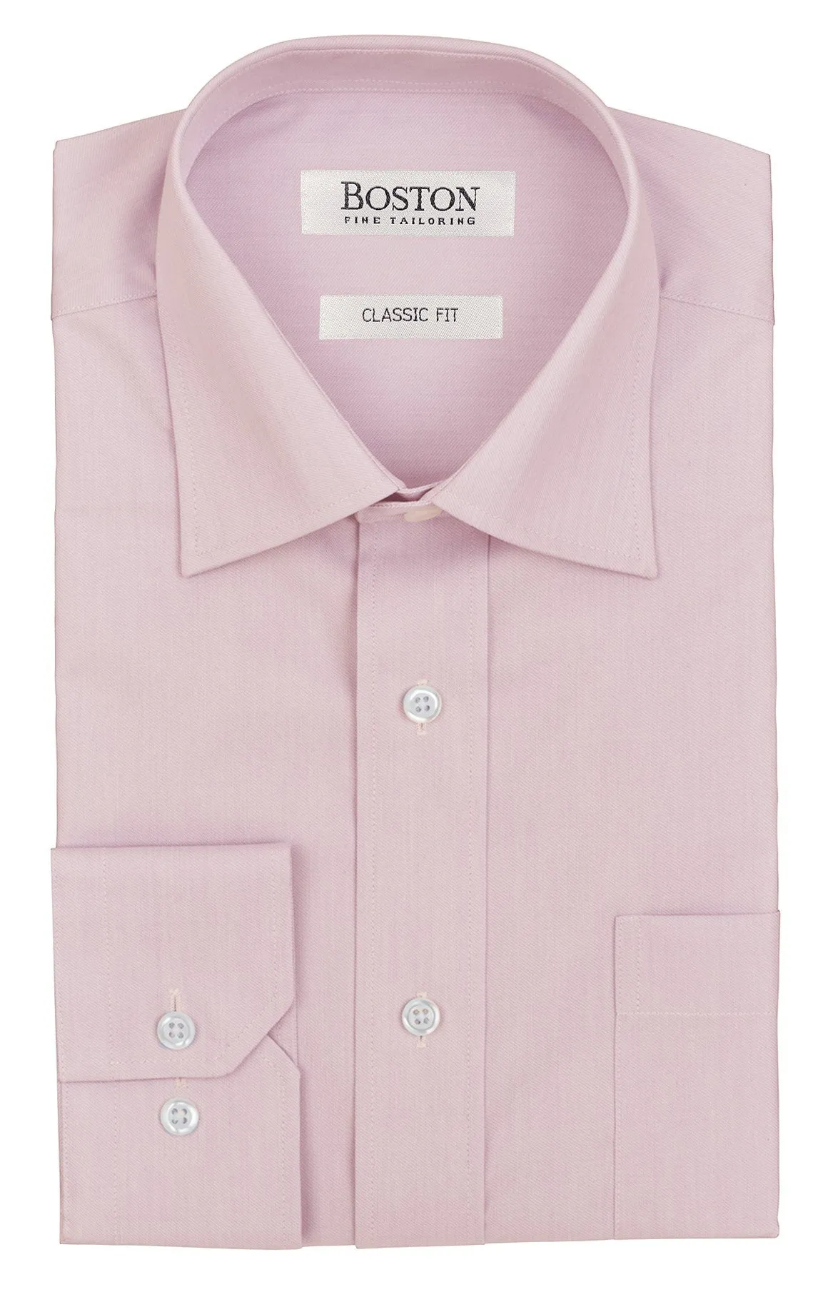 Boston Brooke Classic Cut Pink Business Shirt