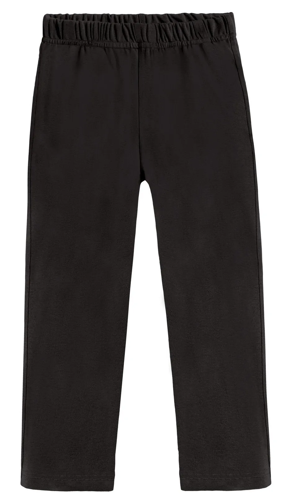 Boys Soft Cotton Athletic Pants - UPF 50  | Black