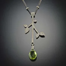 Branch Necklace with Peridot