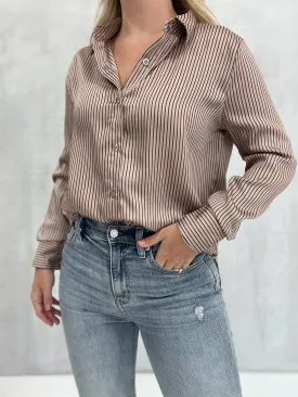 Business Casual Blouse - Mocha