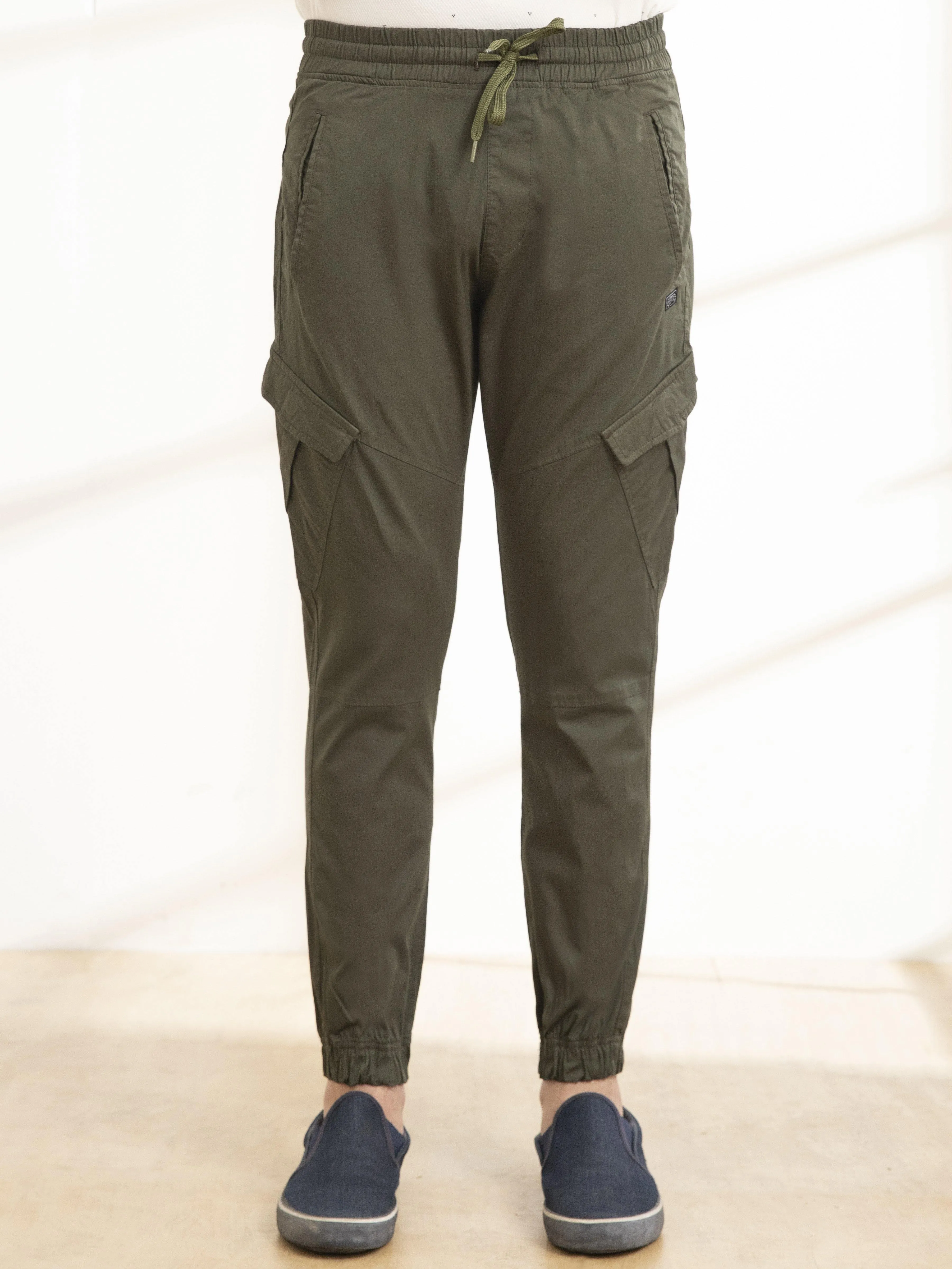 CARGO JOGGER TROUSER DARK GREEN