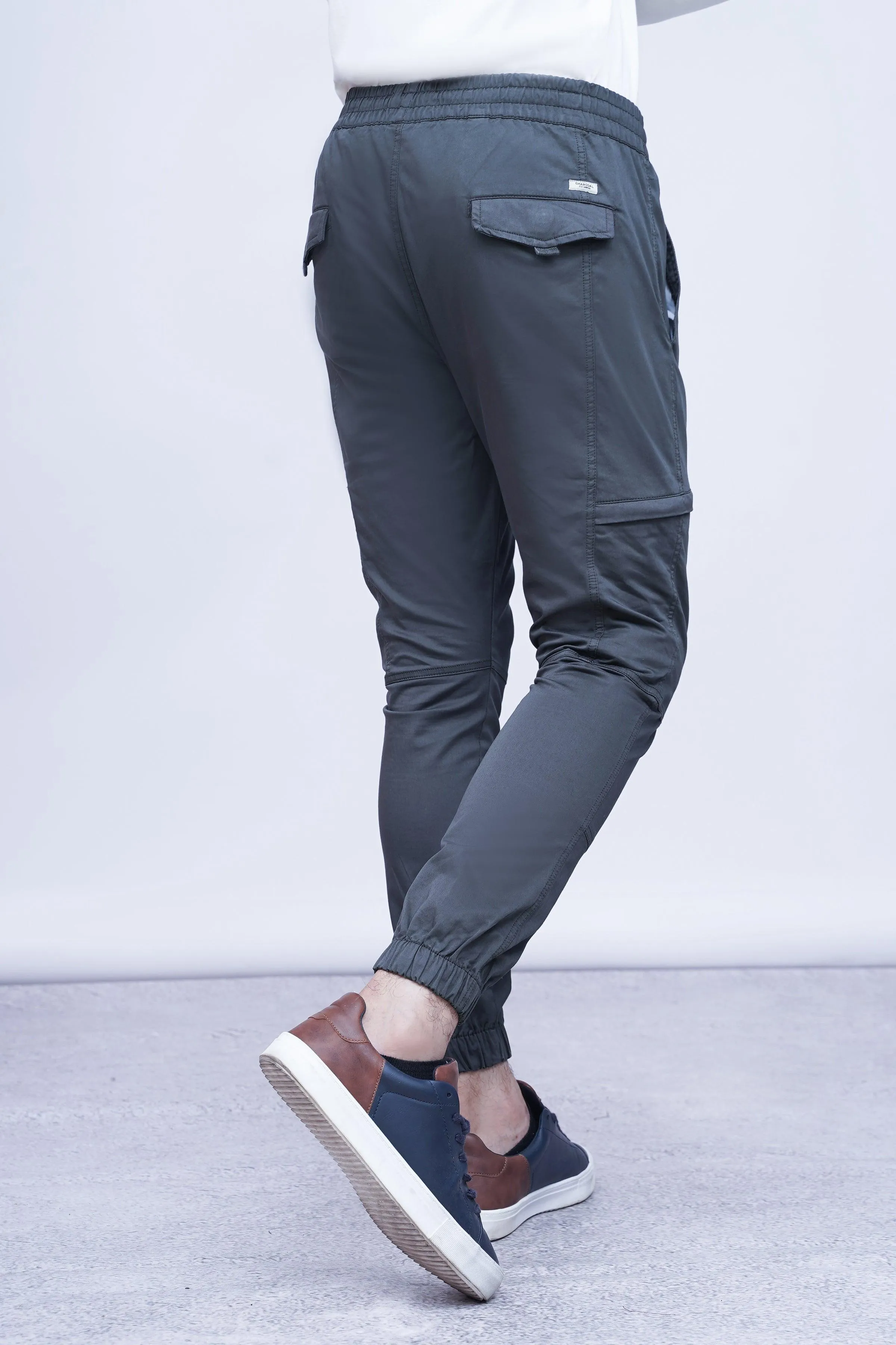 CASUAL JOGGER TROUSER OLIVE GREY