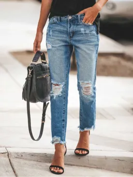 Casual Ripped Jeans