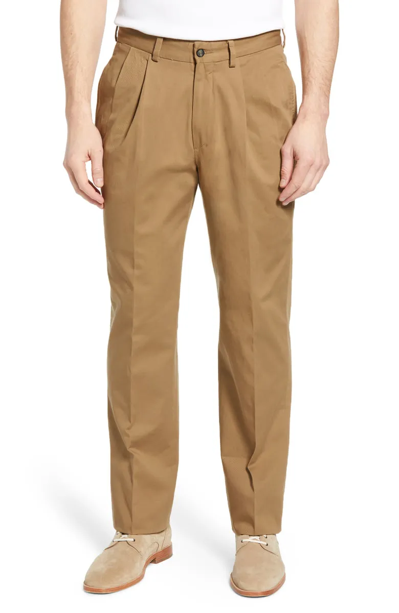 Charleston Khakis Washed Canvas<br>Pleated<br>Regular Rise