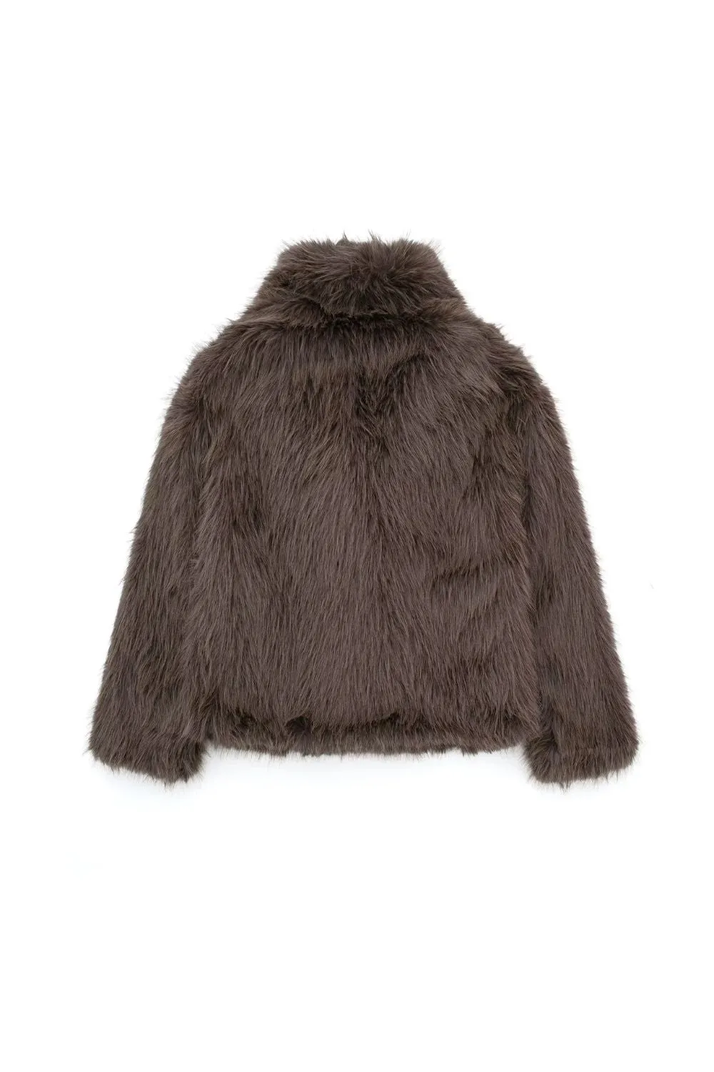 'Chloe' Faux Fur-Effect Short Jacket