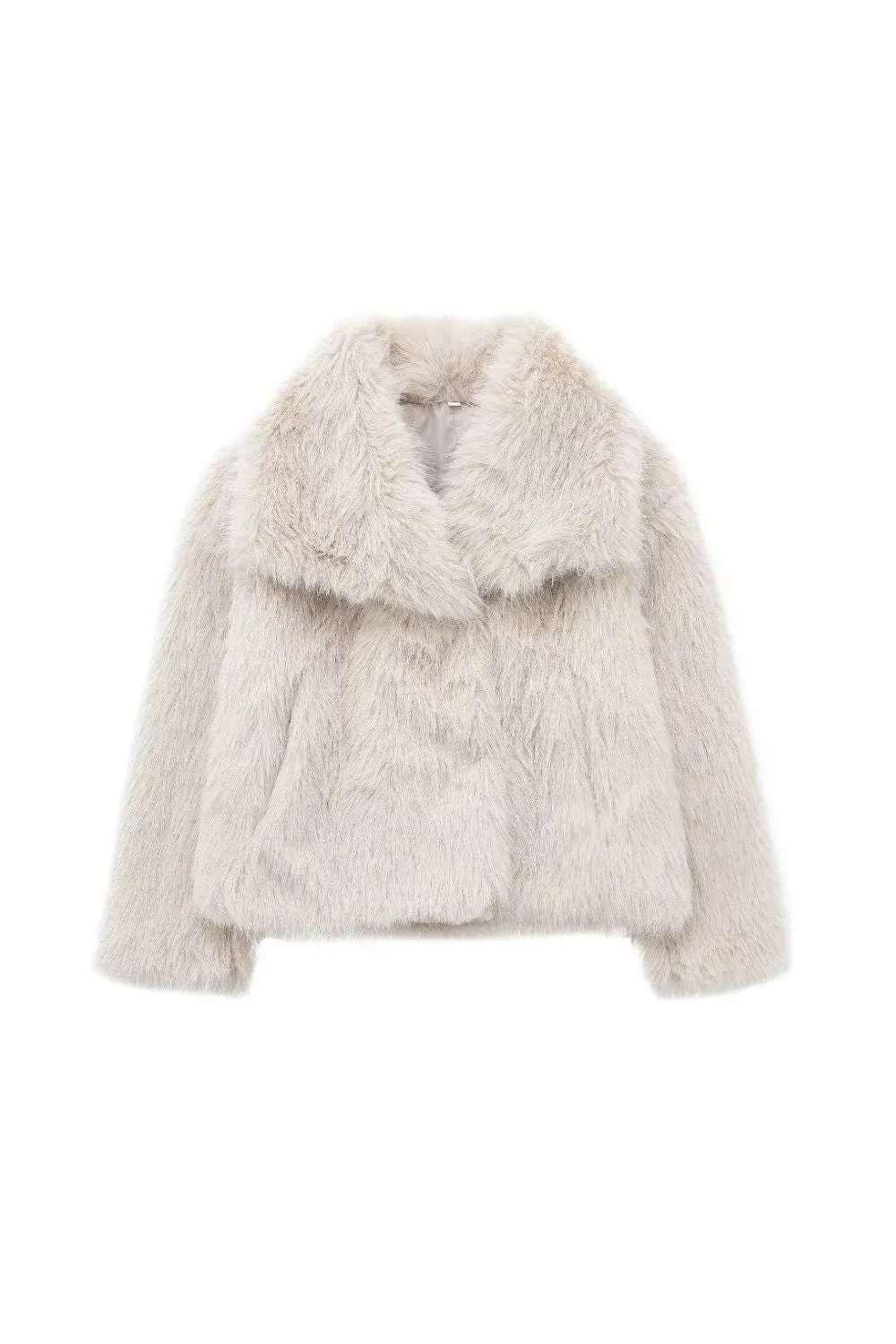 'Chloe' Faux Fur-Effect Short Jacket