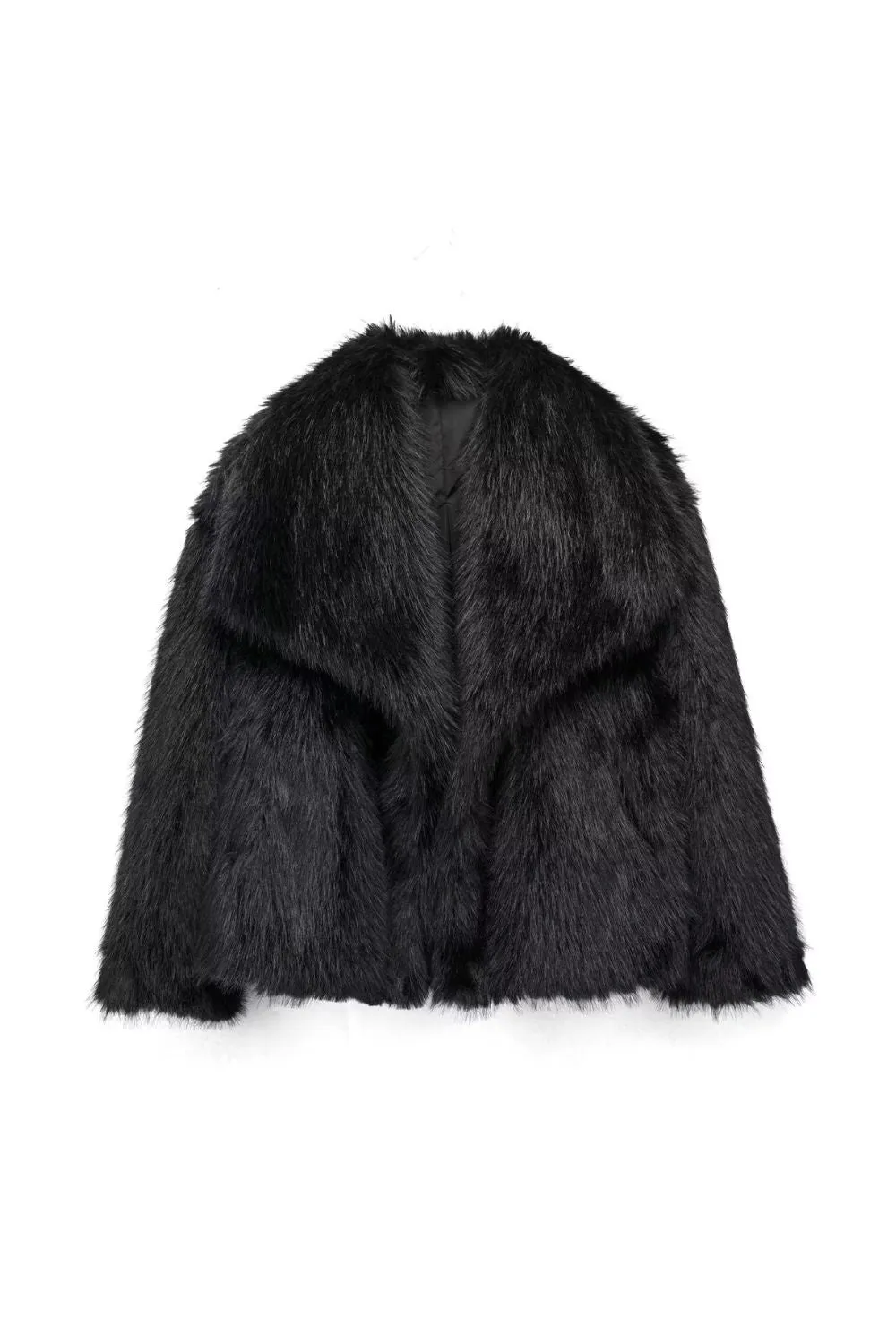 'Chloe' Faux Fur-Effect Short Jacket