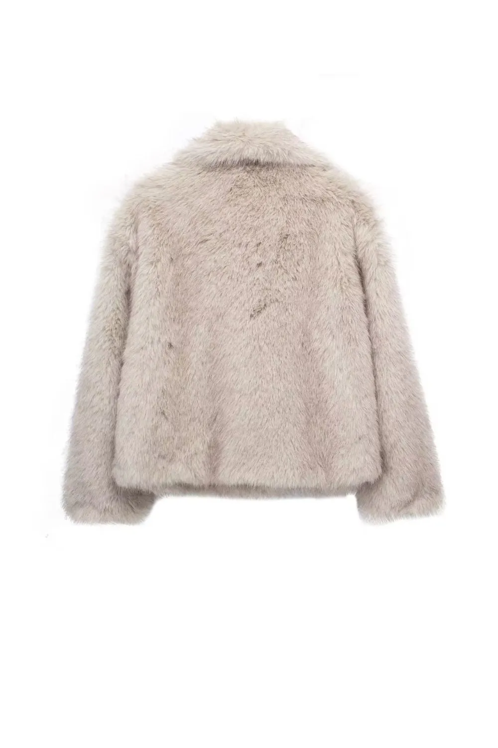 'Chloe' Faux Fur-Effect Short Jacket