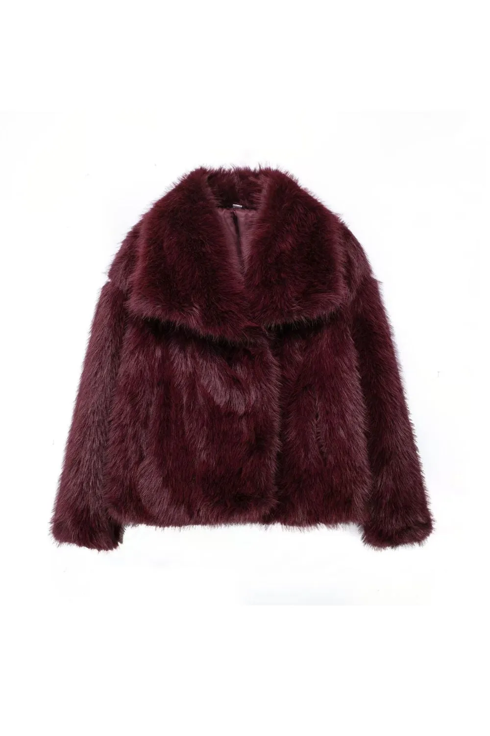 'Chloe' Faux Fur-Effect Short Jacket