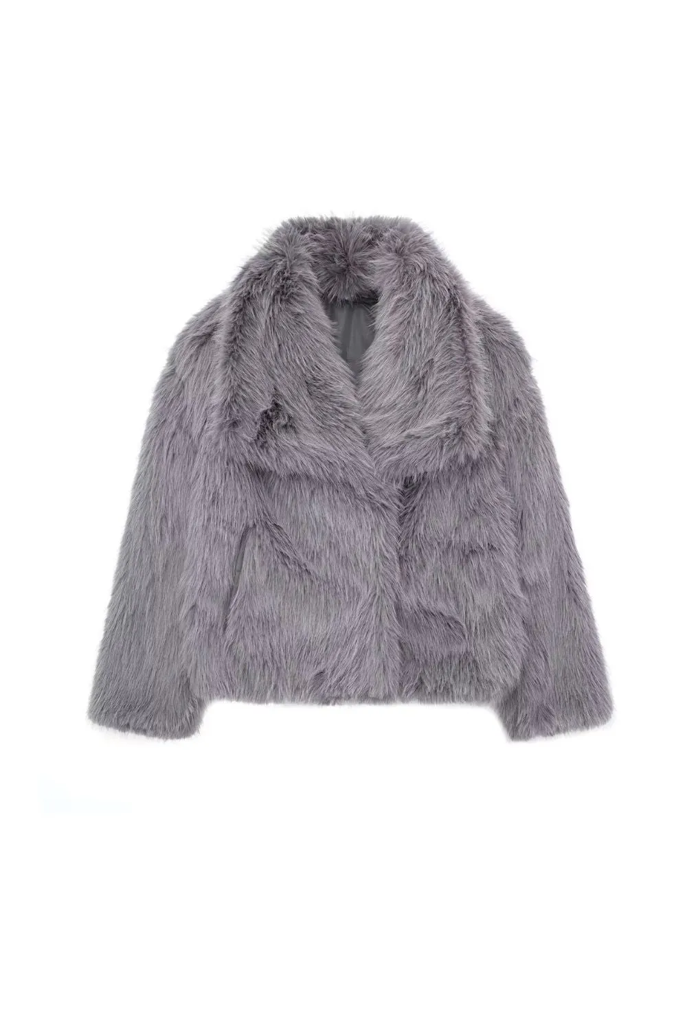 'Chloe' Faux Fur-Effect Short Jacket